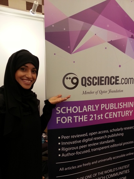 Affra Al Shamsi speaks with QScience.com during SLAAGC2013